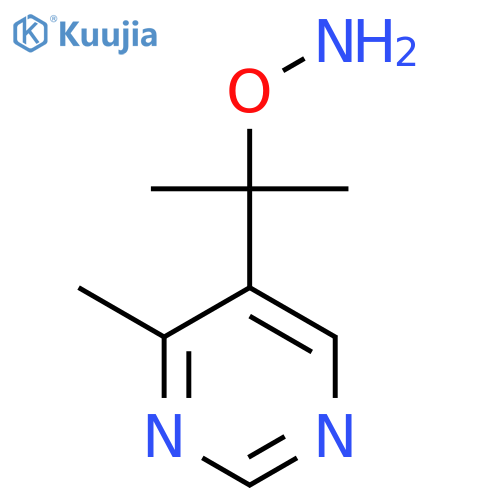 O-2-(4-methylpyrimidin-5-yl)propan-2-ylhydroxylamine structure