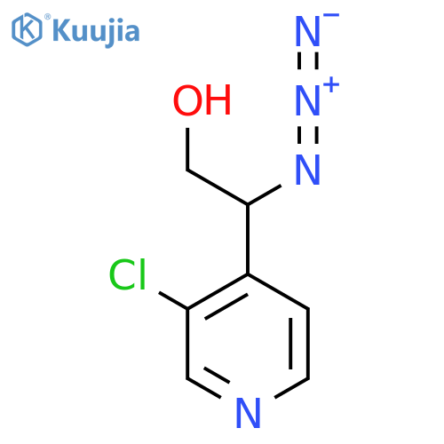 2-azido-2-(3-chloropyridin-4-yl)ethan-1-ol structure