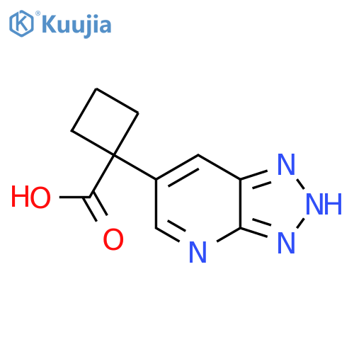 1-{3H-1,2,3triazolo4,5-bpyridin-6-yl}cyclobutane-1-carboxylic acid structure