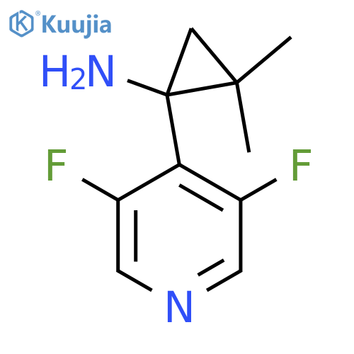 1-(3,5-difluoropyridin-4-yl)-2,2-dimethylcyclopropan-1-amine structure
