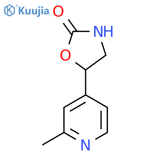 5-(2-methylpyridin-4-yl)-1,3-oxazolidin-2-one structure