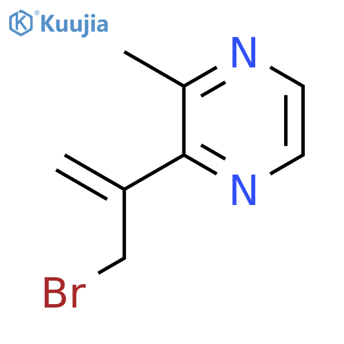 2-(3-bromoprop-1-en-2-yl)-3-methylpyrazine structure