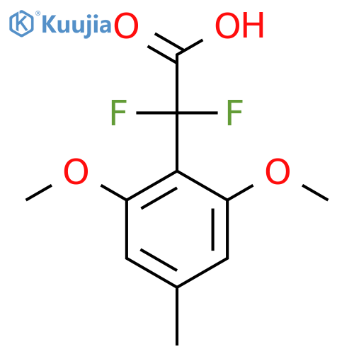 2-(2,6-dimethoxy-4-methylphenyl)-2,2-difluoroacetic acid structure