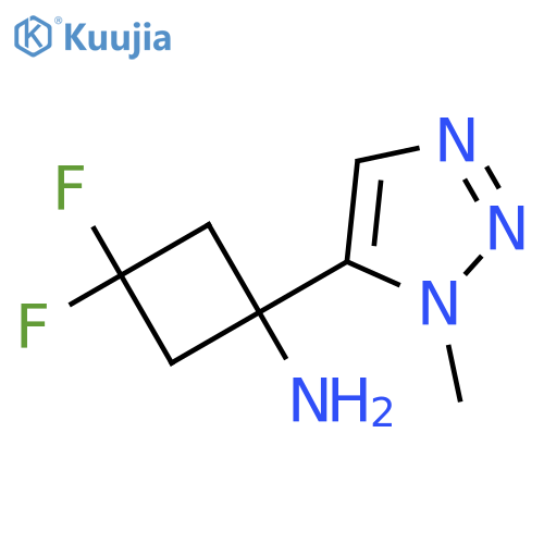 3,3-difluoro-1-(1-methyl-1H-1,2,3-triazol-5-yl)cyclobutan-1-amine structure