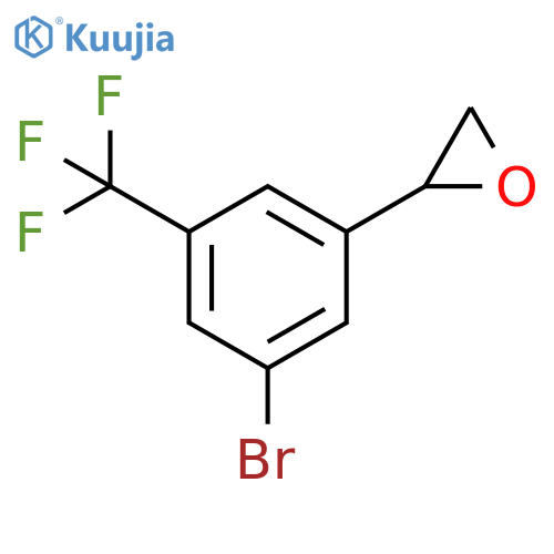 2-3-bromo-5-(trifluoromethyl)phenyloxirane structure