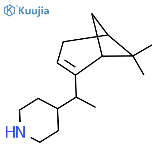 4-(1-{6,6-dimethylbicyclo3.1.1hept-2-en-2-yl}ethyl)piperidine structure