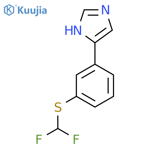 4-{3-(difluoromethyl)sulfanylphenyl}-1H-imidazole structure