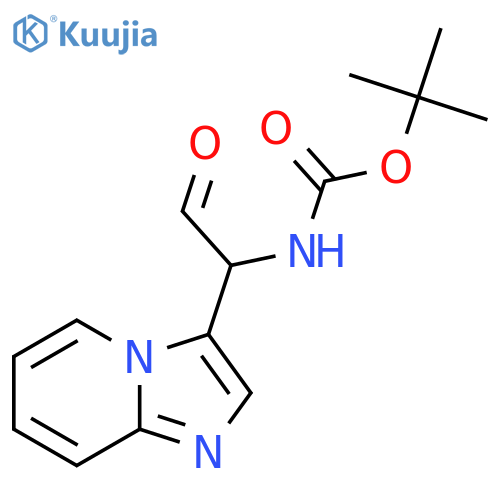tert-butyl N-(1-{imidazo1,2-apyridin-3-yl}-2-oxoethyl)carbamate structure