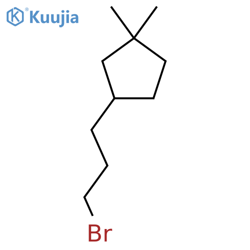 3-(3-bromopropyl)-1,1-dimethylcyclopentane structure