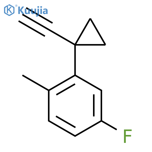 2-(1-Ethynylcyclopropyl)-4-fluoro-1-methylbenzene structure