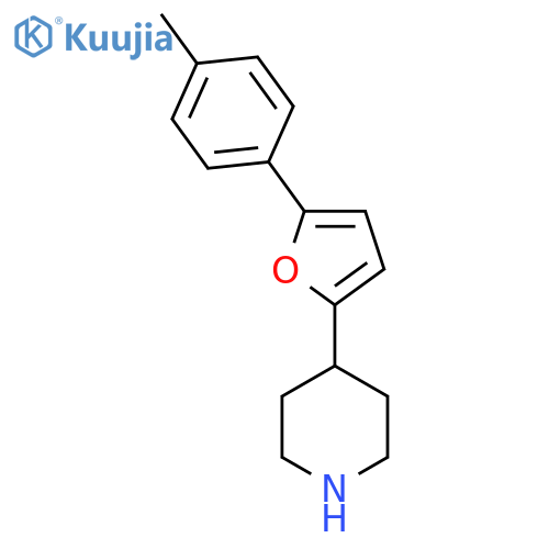 4-5-(4-methylphenyl)furan-2-ylpiperidine structure