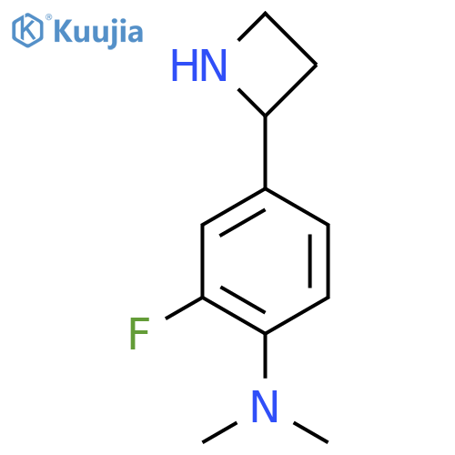 4-(azetidin-2-yl)-2-fluoro-N,N-dimethylaniline structure
