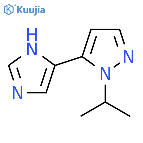 5-(1H-imidazol-4-yl)-1-(propan-2-yl)-1H-pyrazole structure