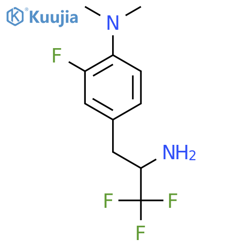 4-(2-amino-3,3,3-trifluoropropyl)-2-fluoro-N,N-dimethylaniline structure