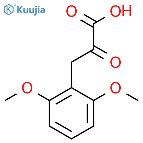 3-(2,6-dimethoxyphenyl)-2-oxopropanoic acid structure