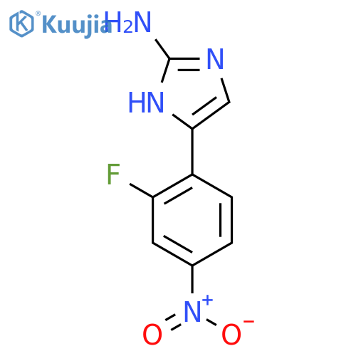 5-(2-fluoro-4-nitrophenyl)-1H-imidazol-2-amine structure
