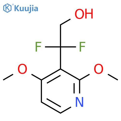 2-(2,4-dimethoxypyridin-3-yl)-2,2-difluoroethan-1-ol structure