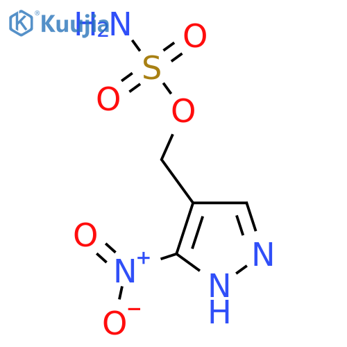 (3-nitro-1H-pyrazol-4-yl)methyl sulfamate structure
