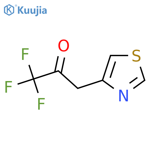 1,1,1-trifluoro-3-(1,3-thiazol-4-yl)propan-2-one structure