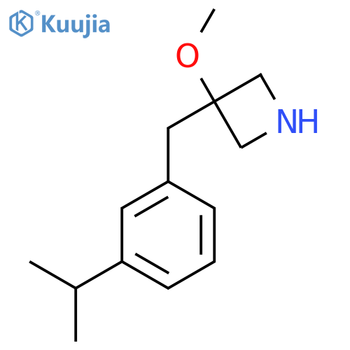 3-methoxy-3-{3-(propan-2-yl)phenylmethyl}azetidine structure