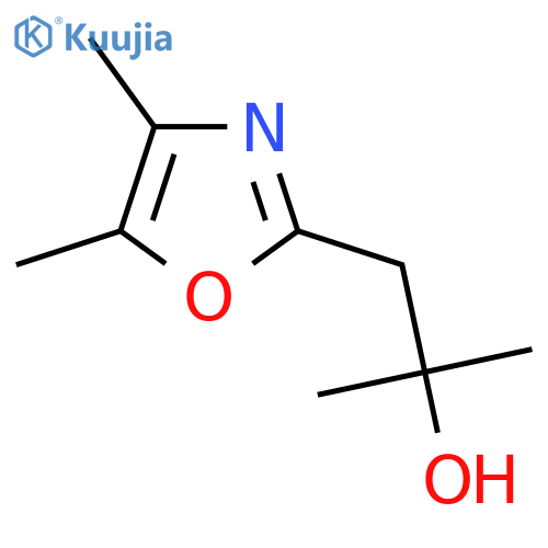 1-(dimethyl-1,3-oxazol-2-yl)-2-methylpropan-2-ol structure