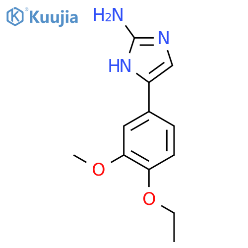 5-(4-ethoxy-3-methoxyphenyl)-1H-imidazol-2-amine structure