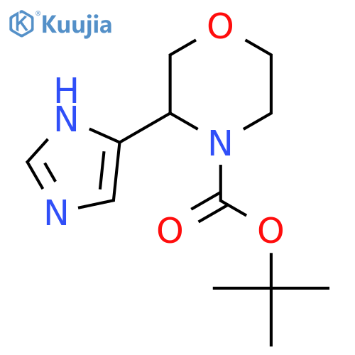 tert-butyl 3-(1H-imidazol-4-yl)morpholine-4-carboxylate structure