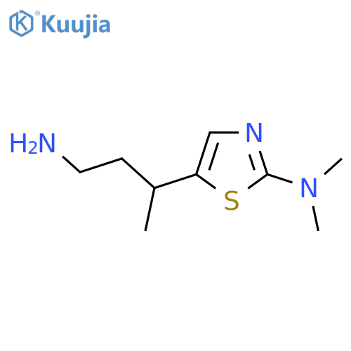 5-(4-aminobutan-2-yl)-N,N-dimethyl-1,3-thiazol-2-amine structure