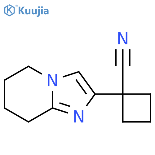 1-{5H,6H,7H,8H-imidazo1,2-apyridin-2-yl}cyclobutane-1-carbonitrile structure