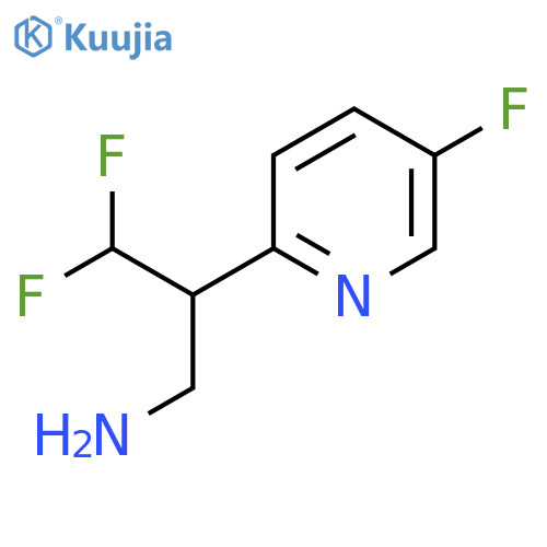 3,3-difluoro-2-(5-fluoropyridin-2-yl)propan-1-amine structure