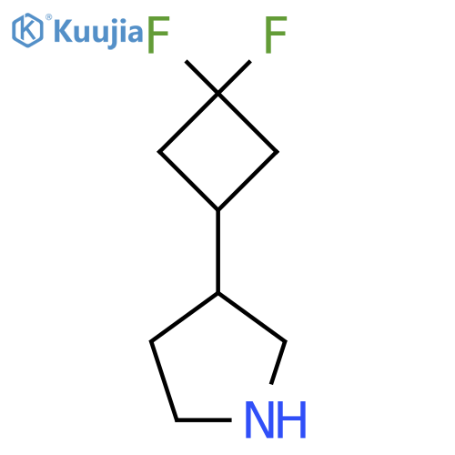 3-(3,3-difluorocyclobutyl)pyrrolidine structure