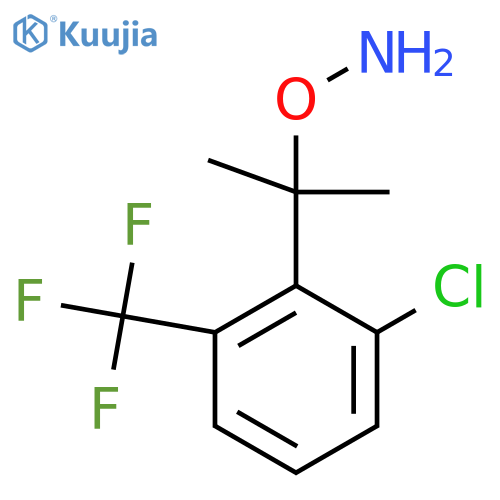 O-{2-2-chloro-6-(trifluoromethyl)phenylpropan-2-yl}hydroxylamine structure