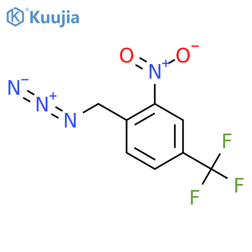 1-(azidomethyl)-2-nitro-4-(trifluoromethyl)benzene structure