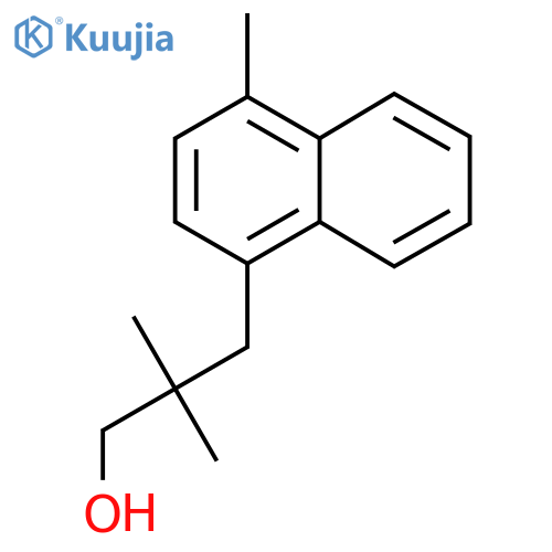 2,2-dimethyl-3-(4-methylnaphthalen-1-yl)propan-1-ol structure