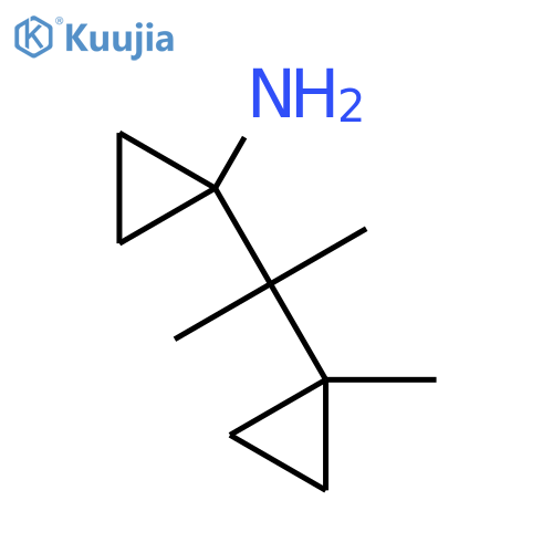 1-2-(1-methylcyclopropyl)propan-2-ylcyclopropan-1-amine structure