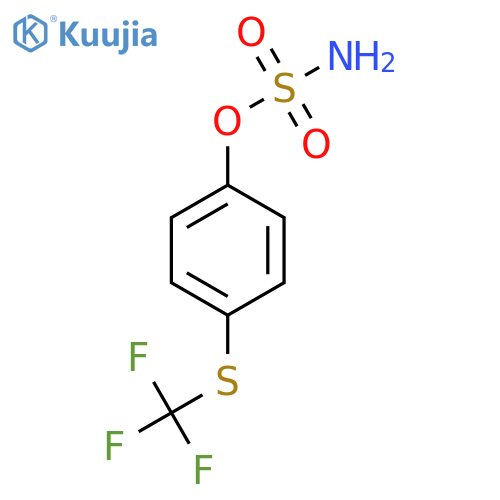 4-(trifluoromethyl)sulfanylphenyl sulfamate structure