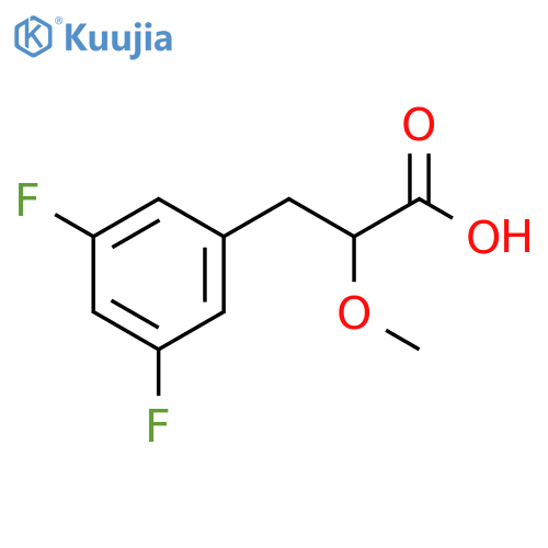 3-(3,5-difluorophenyl)-2-methoxypropanoic acid structure