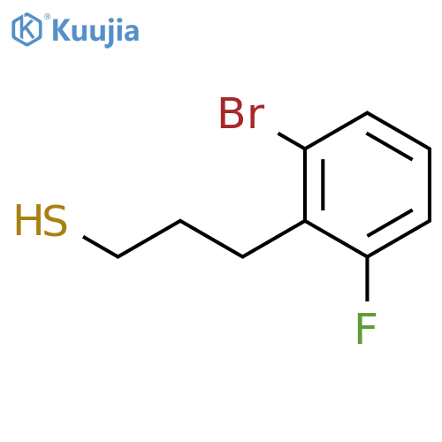 3-(2-bromo-6-fluorophenyl)propane-1-thiol structure