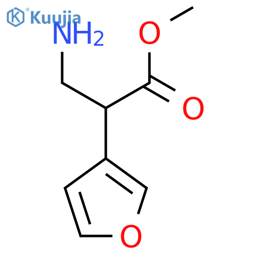 methyl 3-amino-2-(furan-3-yl)propanoate structure