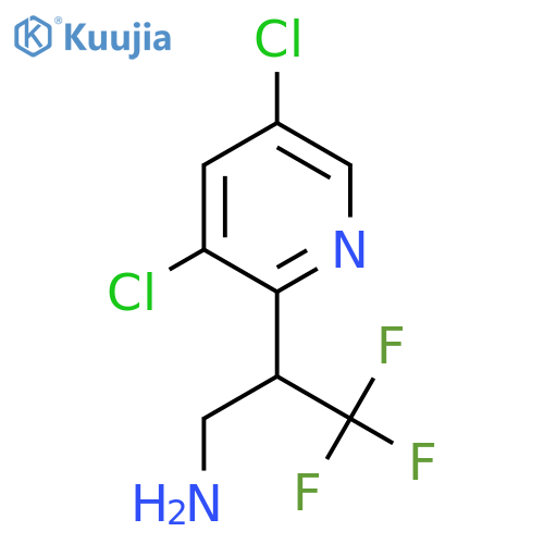 2-(3,5-dichloropyridin-2-yl)-3,3,3-trifluoropropan-1-amine structure