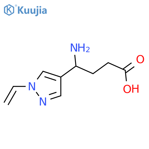 4-amino-4-(1-ethenyl-1H-pyrazol-4-yl)butanoic acid structure