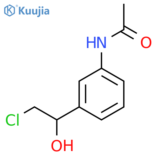 N-3-(2-chloro-1-hydroxyethyl)phenylacetamide structure