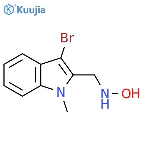 N-(3-bromo-1-methyl-1H-indol-2-yl)methylhydroxylamine structure