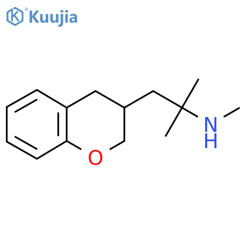 1-(3,4-dihydro-2H-1-benzopyran-3-yl)-2-methylpropan-2-yl(methyl)amine structure
