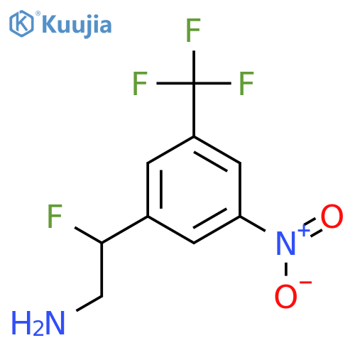 2-fluoro-2-3-nitro-5-(trifluoromethyl)phenylethan-1-amine structure