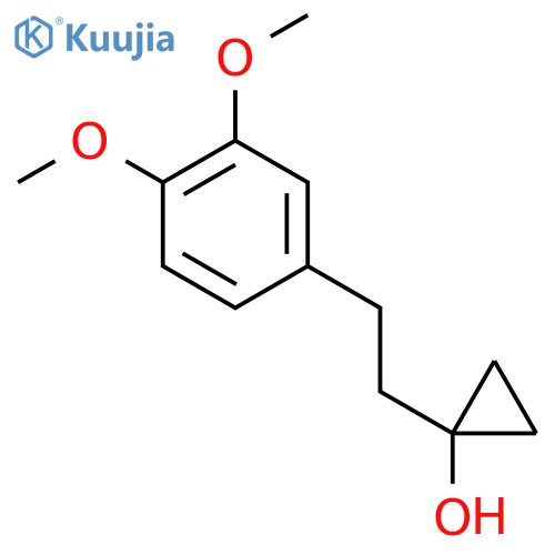 1-2-(3,4-dimethoxyphenyl)ethylcyclopropan-1-ol structure