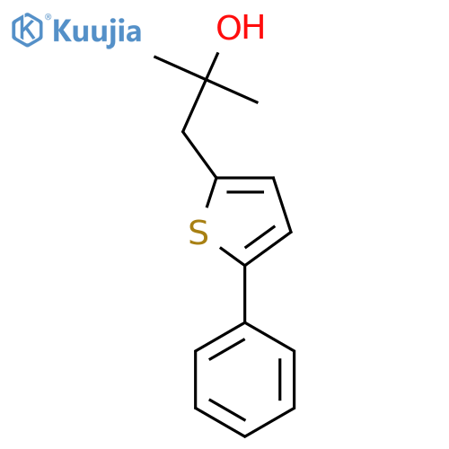 2-methyl-1-(5-phenylthiophen-2-yl)propan-2-ol structure