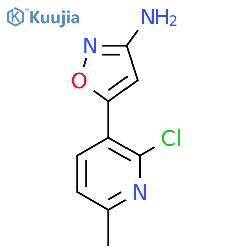 5-(2-chloro-6-methylpyridin-3-yl)-1,2-oxazol-3-amine structure
