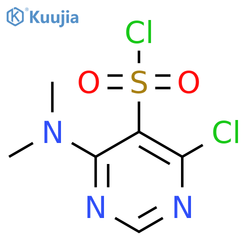 4-chloro-6-(dimethylamino)pyrimidine-5-sulfonyl chloride structure