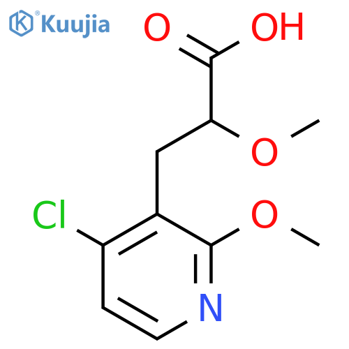 3-(4-chloro-2-methoxypyridin-3-yl)-2-methoxypropanoic acid structure